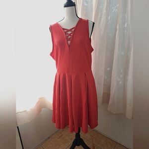 White Mark Elegant Red Sleeveless Dress. Size X-Large.  Never worn.